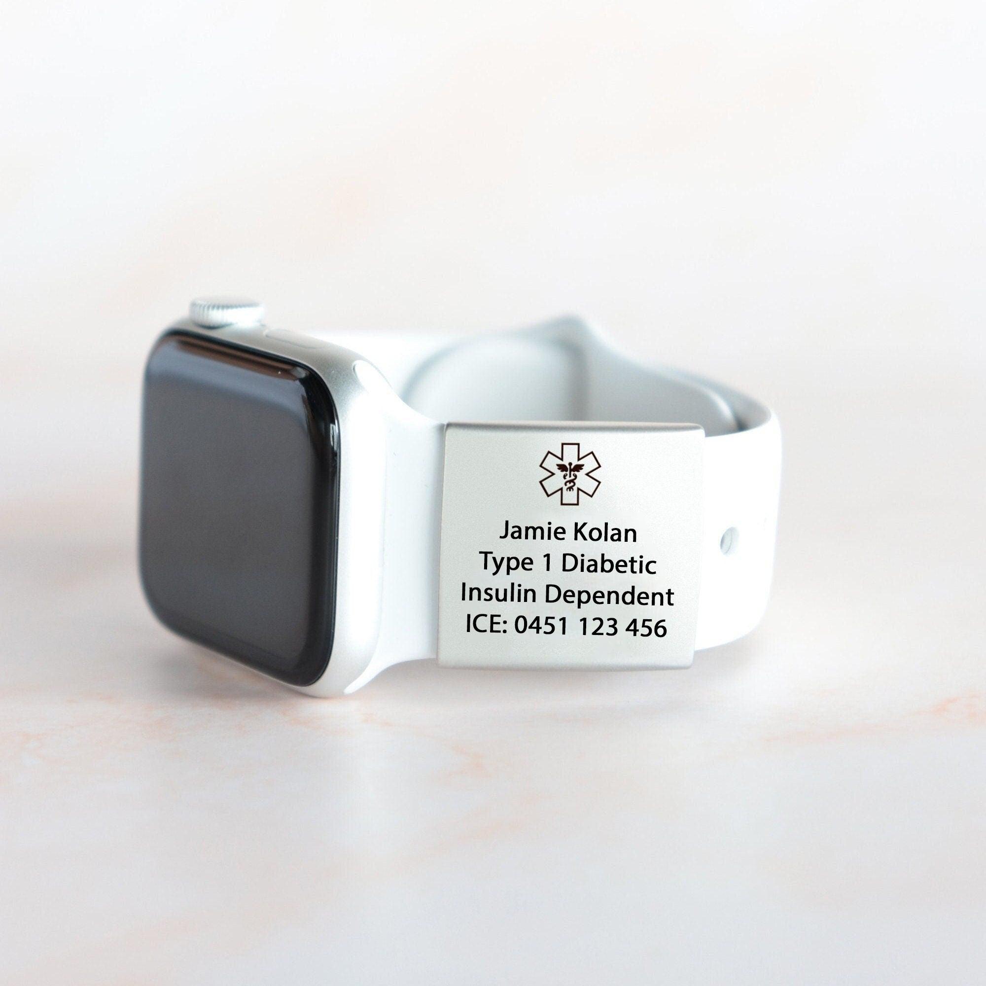 Personalised ID Tag for Watch Band & Fitness Trackers