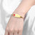 Personalised Medical ID Chain Bracelet in Gold Colour-Medical ID Bracelet-Auswara