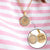 Personalised Round Medical Tag ID Necklace – Gold Colour-Medical Necklace-Auswara