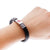 Personalised Silicone & Leather Medical Alert Bracelet-Medical ID Bracelet-Auswara