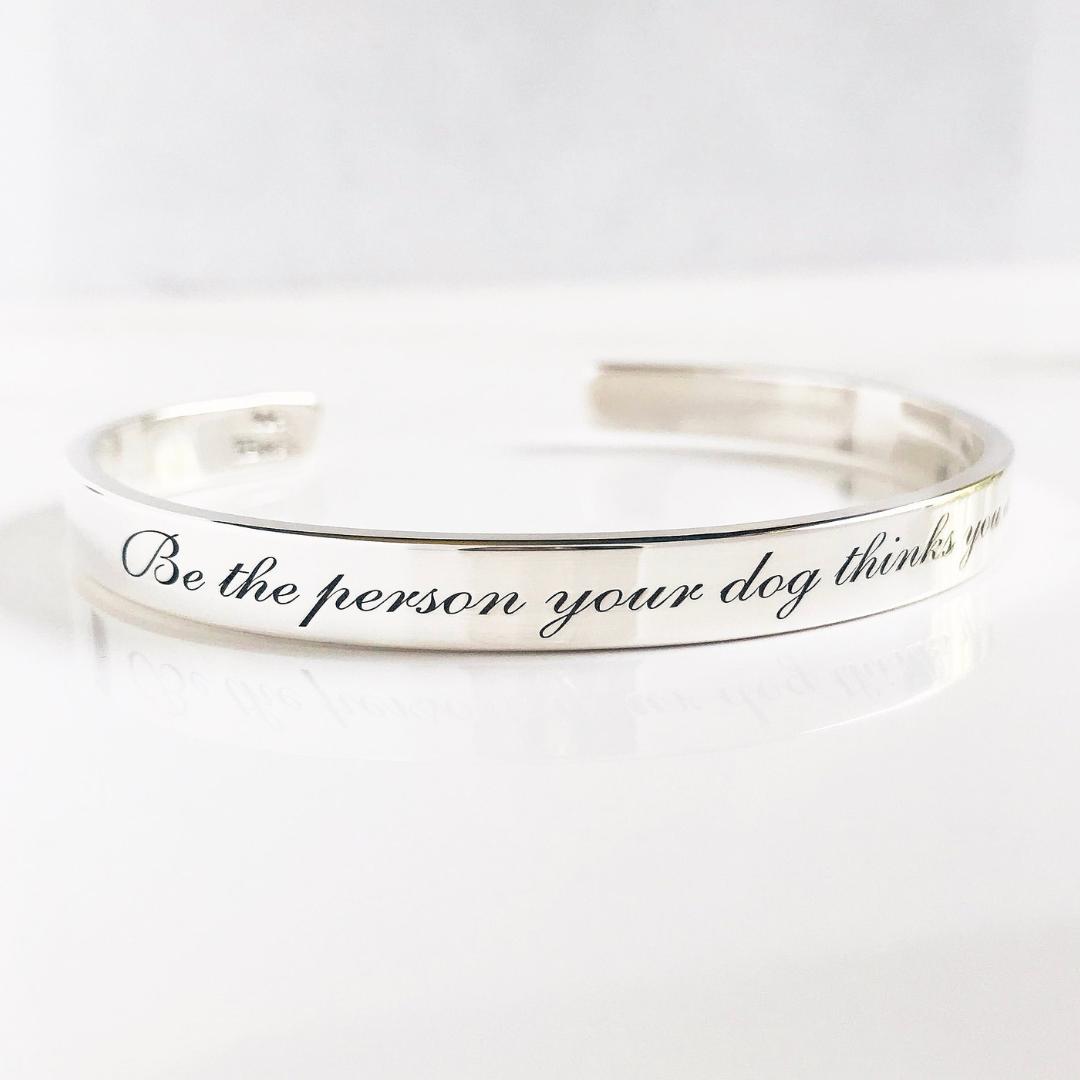 Personalised Unisex Custom Engraved Cuff Bracelet-Personalised Bracelet-Auswara