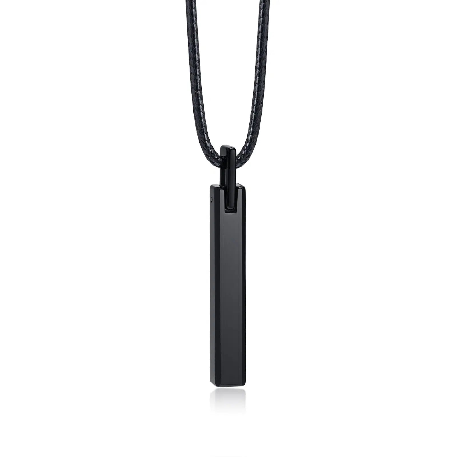 Personalised Vertical Bar Men Necklace-Personalised Necklace-Auswara