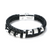 Vogue Pattern Personalised Leather Bracelet