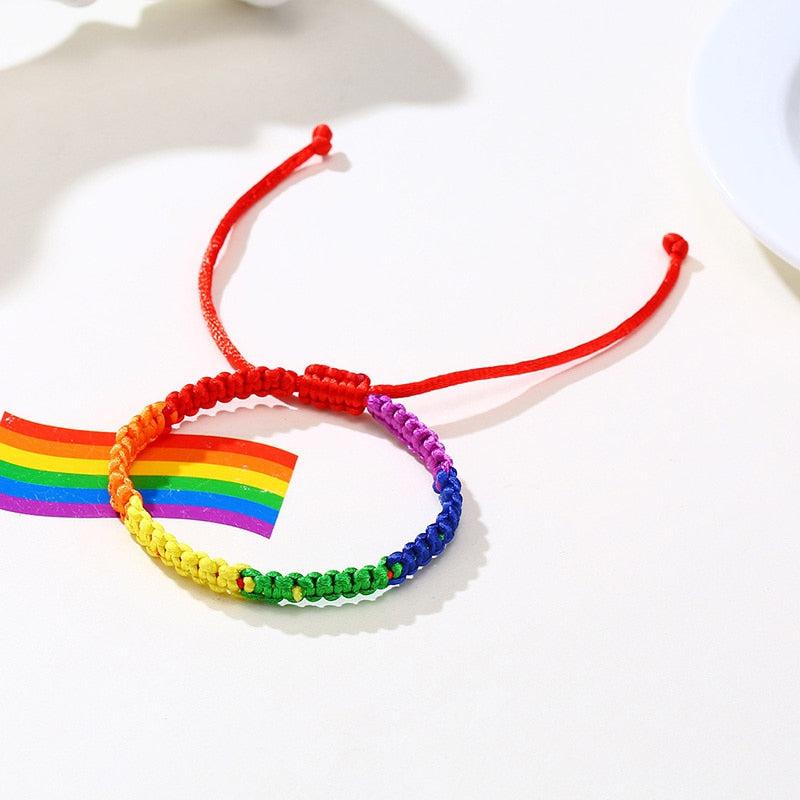 Pride Adjustable Rope Bracelet-LGBT Bracelet-Auswara