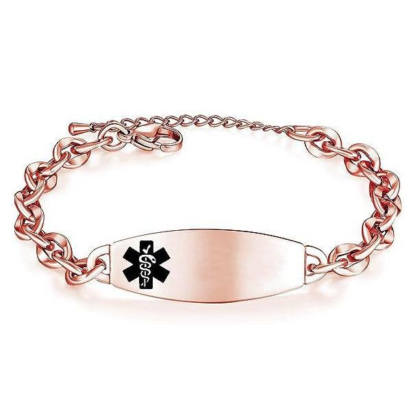 Rose Touch Health ID Bracelet-Medical ID Bracelet-Auswara