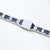 Silver & Blue Personalised Steel Bracelet-Personalised Bracelet-Auswara