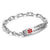 Silver Colour Medical Link ID Bracelet-Medical ID Bracelet-Auswara