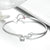 Sterling Silver CZ Heart with Pink Heart Charm Bracelet-Women Bracelets-Auswara
