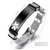 Personalised Black Bar Medical Alert ID Mesh Bracelet