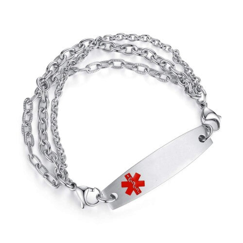 TriChain Safety ID Bracelet-Medical ID Bracelet-Auswara