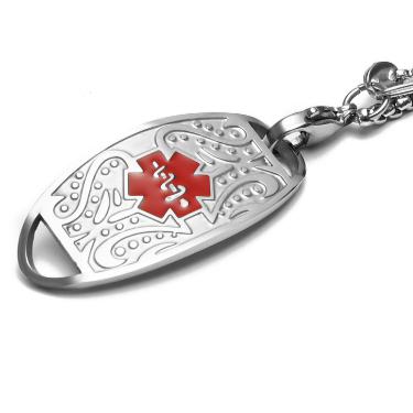 Triple Layer Medical Alert Chain Bracelet-Medical ID Bracelet-Auswara