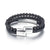 Triple Layer Personalised Leather Bracelet-Personalised Bracelet-Auswara