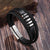 Triple Stacked Leather Bracelet - Silver-Leather Bracelet-Auswara