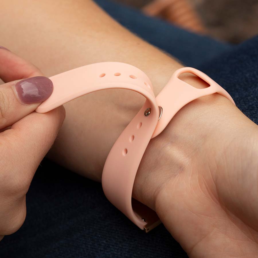 Ultra Silicone Medical ID Bracelet in Light Pink-Medical ID Bracelet-Auswara