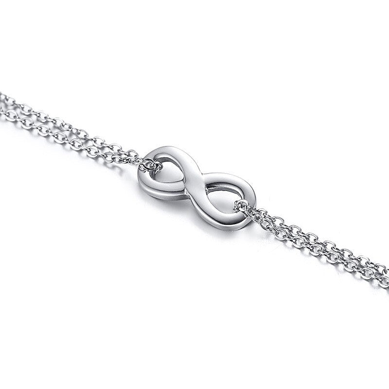 Women Infinity Chain Bracelet-Women Bracelets-Auswara