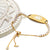 Women's Gold Medical ID Bracelet with Cubic Zirconia-Medical ID Bracelet-Auswara