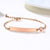 Women’s Rose Gold Colour Link Chain Bracelet with Cubic Zircon-Women Bracelets-Auswara