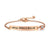 Women’s Rose Gold Colour Link Chain Bracelet with Cubic Zircon-Women Bracelets-Auswara