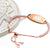 Women's Rose Gold Medical ID Bracelet with Cubic Zirconia-Medical ID Bracelet-Auswara