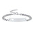 Women’s Silver Colour Personalised Bracelet with Hollow Heart-Women Bracelets-Auswara