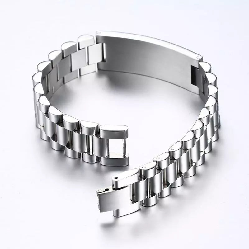 Eternal Elegance Personalised Men's Stainless Steel Bracelet